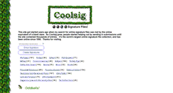 Desktop Screenshot of coolsig.com